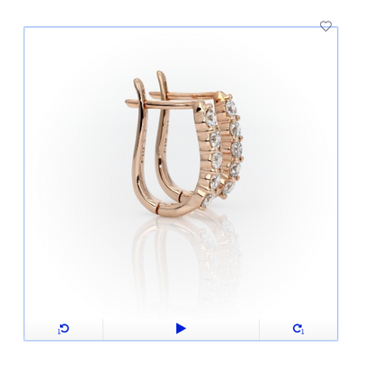 Real Diamond Hoop Earrings in Solid 14k Gold (3/4 ct.) Perfect Anniversary Gift