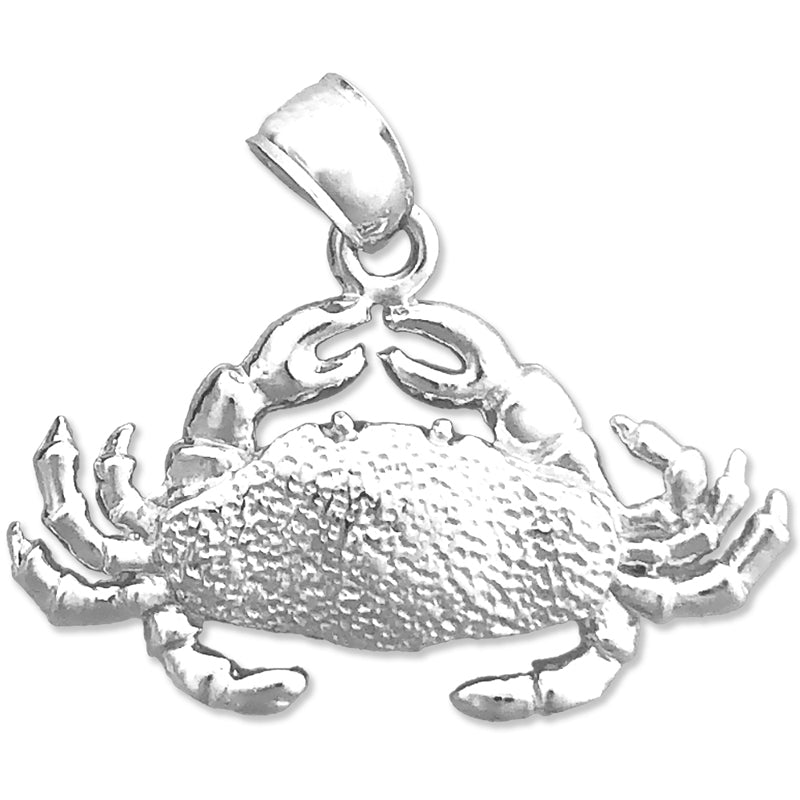 14K Gold Sealife Crab Pendant