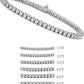 6 ct. tw. White Gold Four-Prong Diamond Tennis Bracelet
