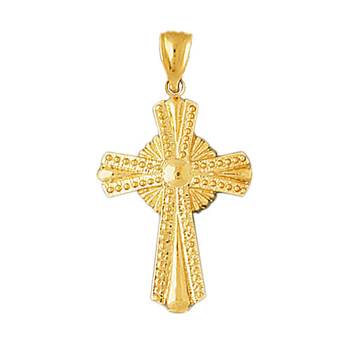 14K Gold Cross Pendant