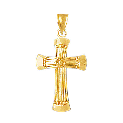 14K Gold Fancy Cross Pendant