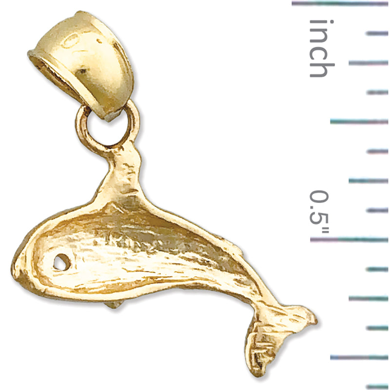 14K Gold Killer Whale Charm