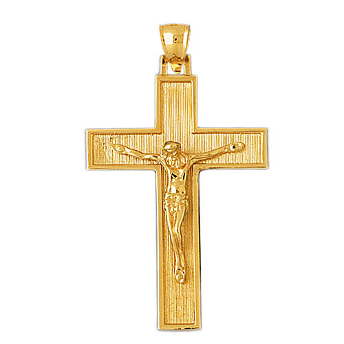 14K Gold Classic Crucifix Pendant