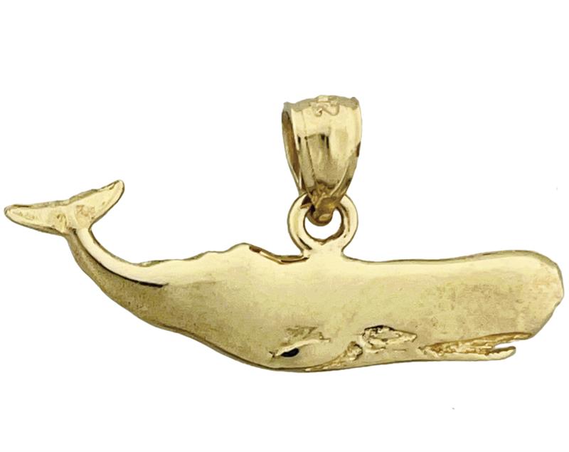 14K Gold Sperm Whale