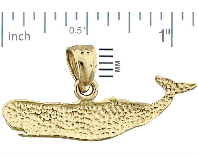 14K Gold Sperm Whale