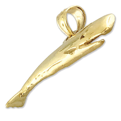 14K Gold Cachalot Sperm Whale Charm
