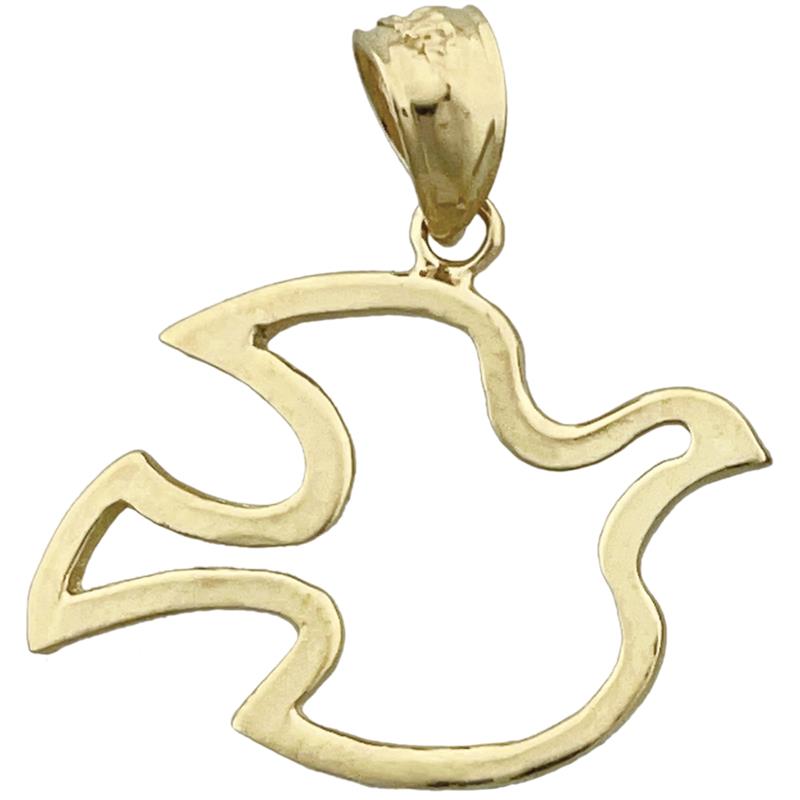 14K Gold Holy Spirit Dove Charm