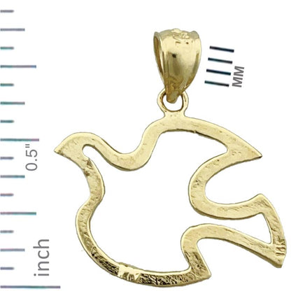 14K Gold Holy Spirit Dove Charm