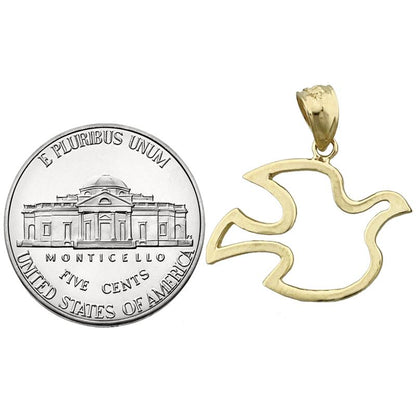 14K Gold Holy Spirit Dove Charm