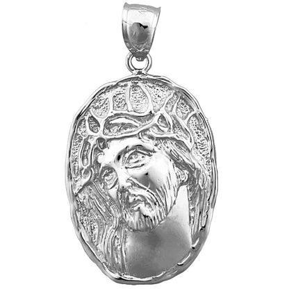 14K Gold Jesus Christ Face Medallion