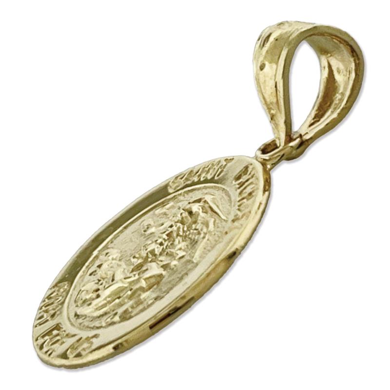 14K Gold Saint Michael Charm