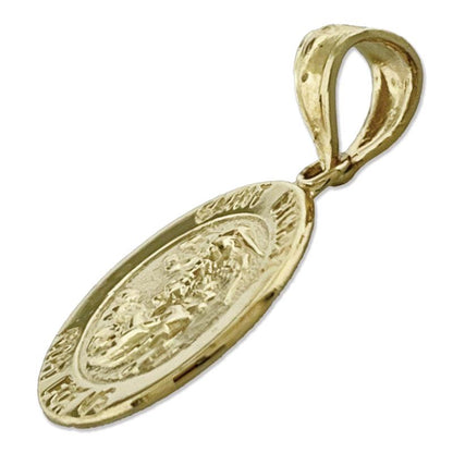 14K Gold Saint Michael Charm