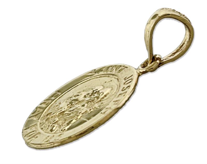 14K Gold Saint Joseph Charm