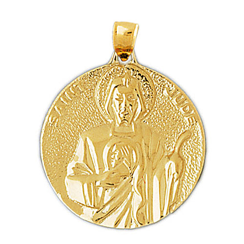 14K Gold Saint Jude The Apostle Medallion