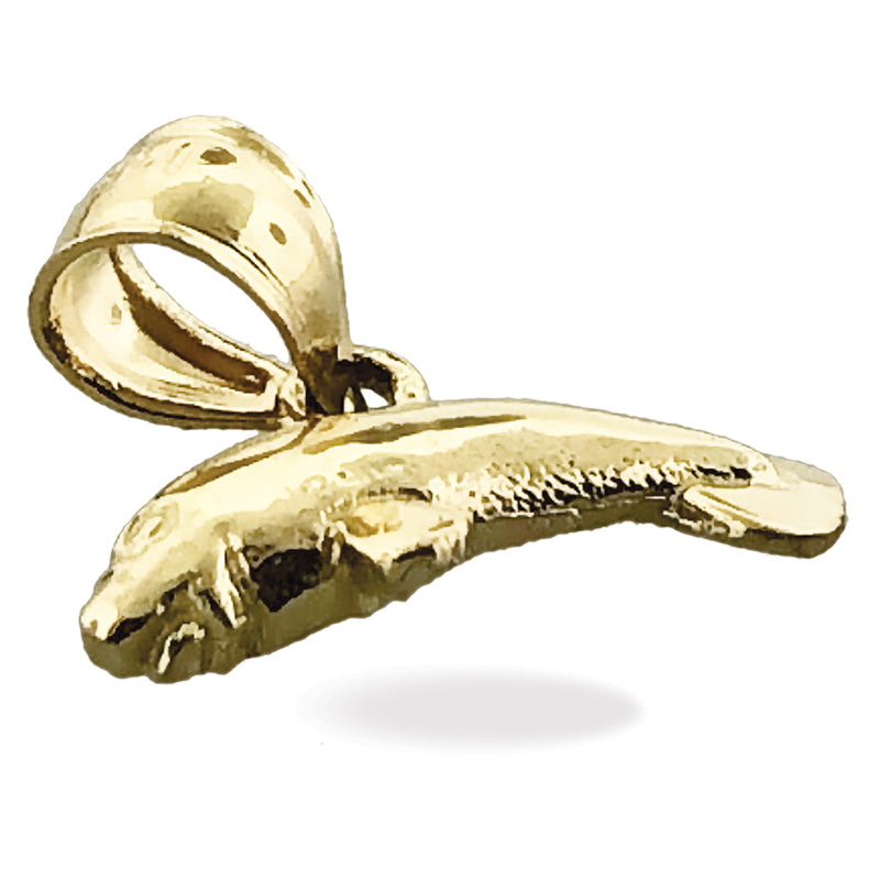 14K Gold Manatee Mini Charm