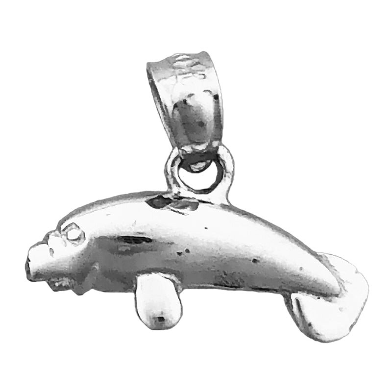 14K Gold Manatee Mini Charm