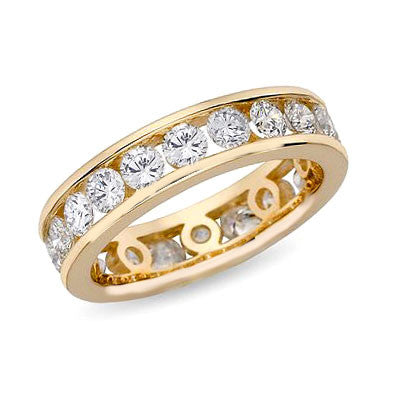 2 ct. tw. Channel Set Diamond Eternity Band Ring 14K Yellow Gold