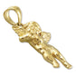 14K Gold Cherub Angel with Trumpet Charm