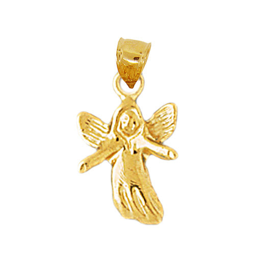14K Gold Angel Figure Charm