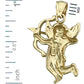 14K Gold Cupid Angel Charm