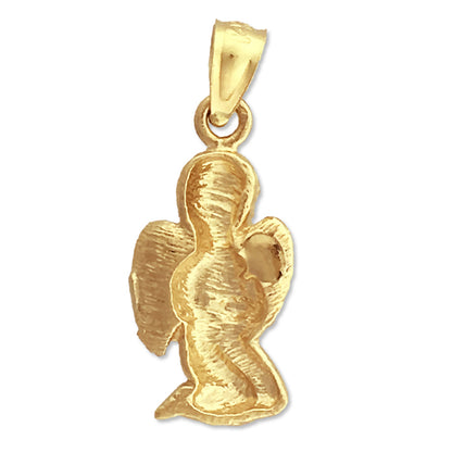 14K Gold Praying Angel Boy Charm