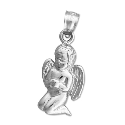 14K Gold Praying Angel Boy Charm