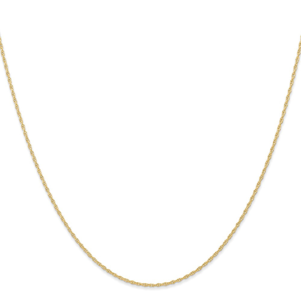 14K Yellow Gold Carded .95mm Cable Rope with Spring Ring Clasp Chain Necklace