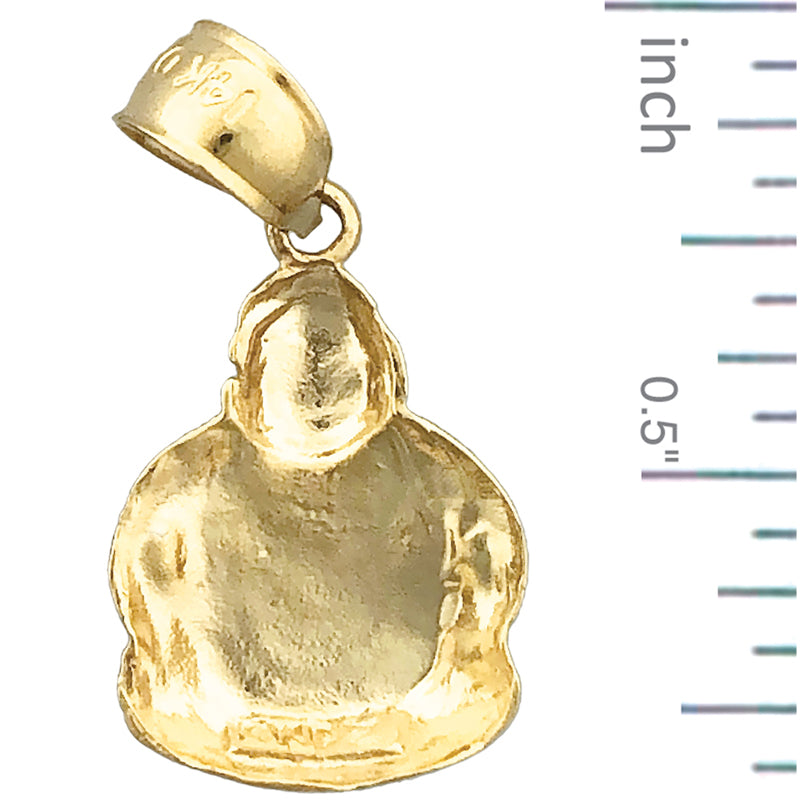 14K Gold Buddha Charm