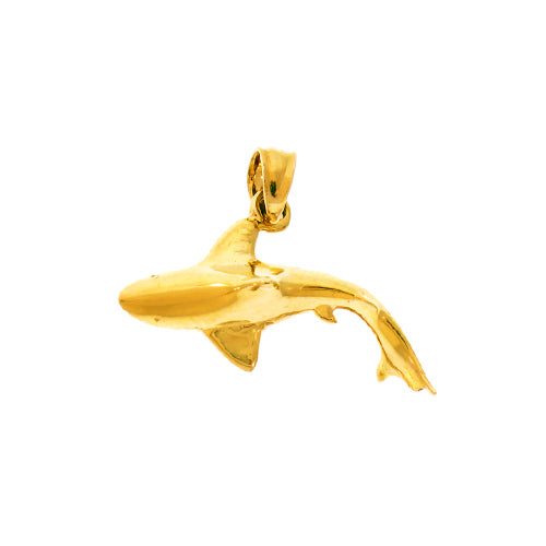 14K Gold Shark Charm