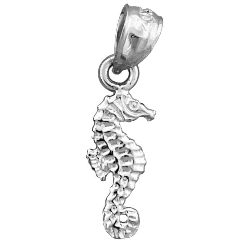 14K Gold Small Seahorse Charm
