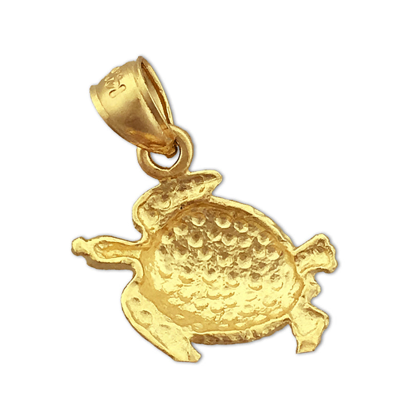 14K Gold Turtle Charm