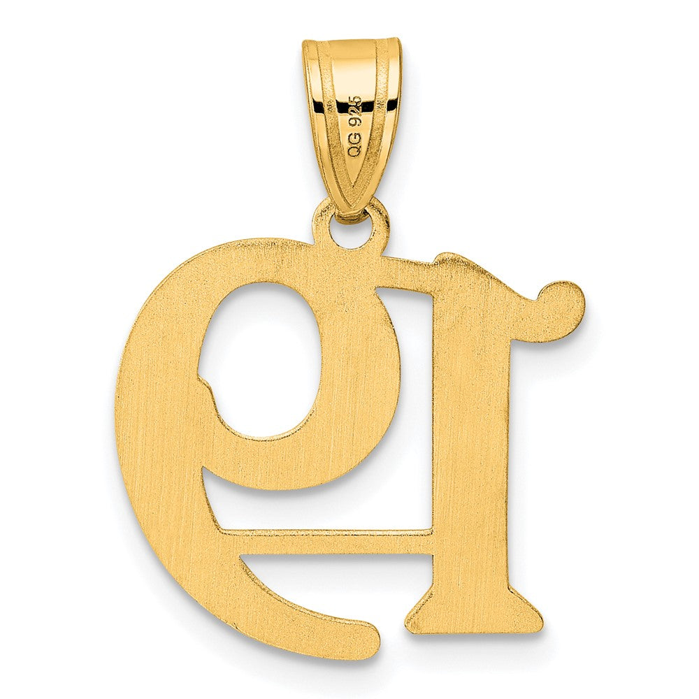 14k Yellow Gold Polished Number 19 Pendant