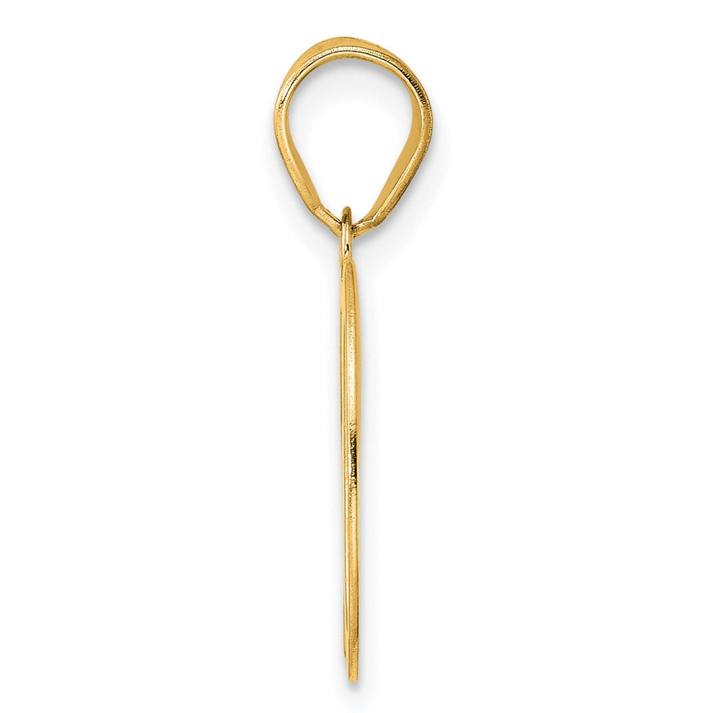 14k Yellow Gold Polished Number 20 Pendant