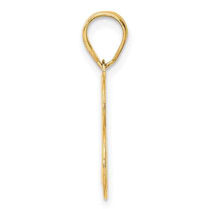 14k Yellow Gold Polished Number 23 Pendant