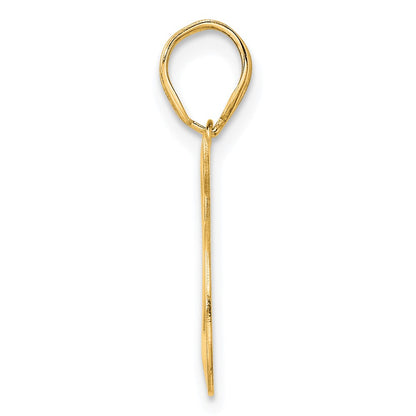 14k Yellow Gold Polished Number 25 Pendant