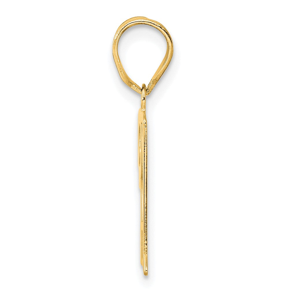14k Yellow Gold Polished Number 31 Pendant