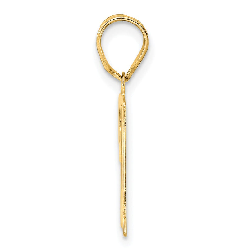 14k Yellow Gold Polished Number 31 Pendant