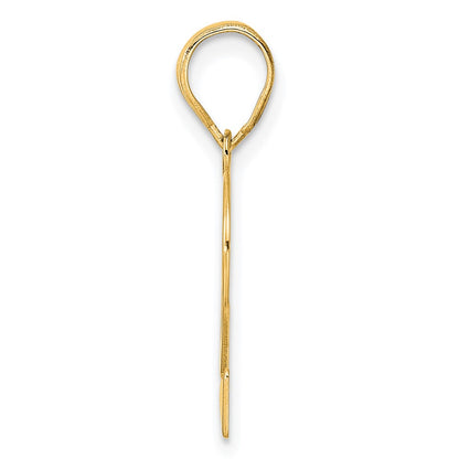14k Yellow Gold Polished Number 32 Pendant