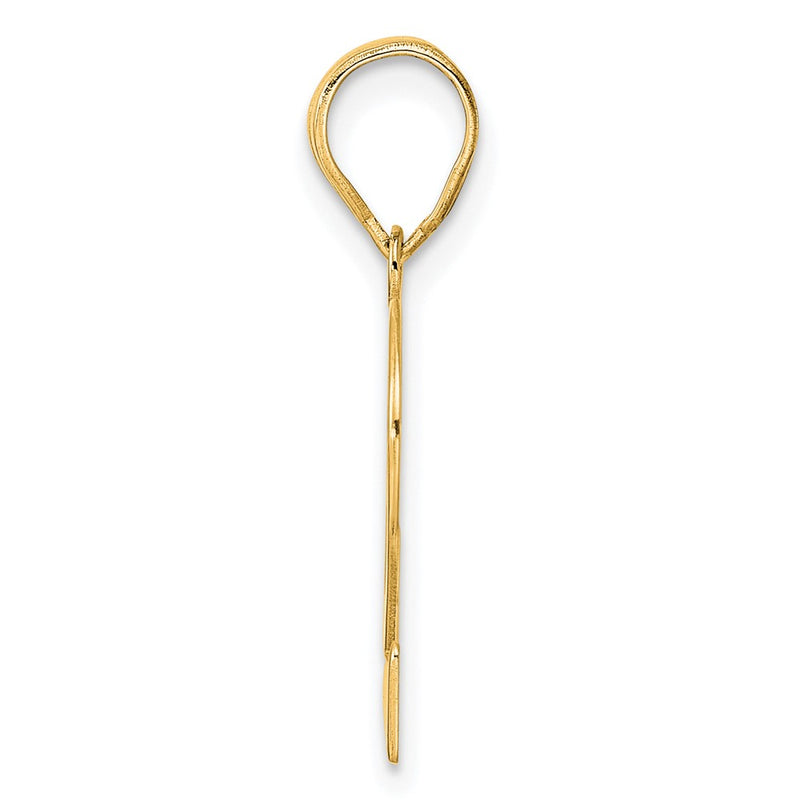 14k Yellow Gold Polished Number 32 Pendant