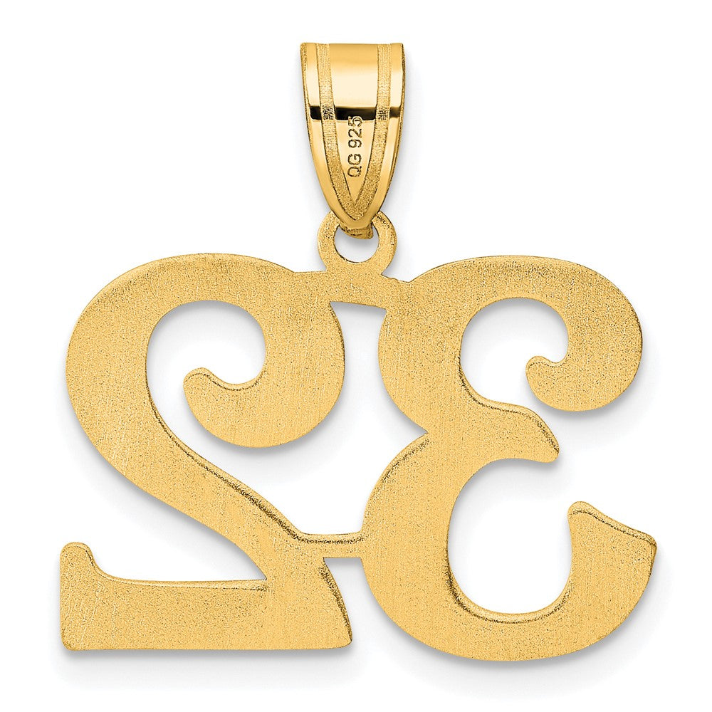 14k Yellow Gold Polished Number 32 Pendant