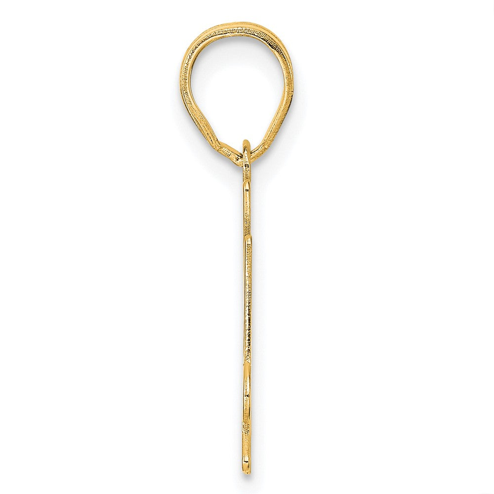 14k Yellow Gold Polished Number 34 Pendant