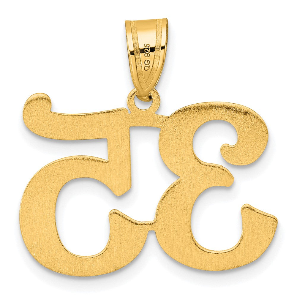 14k Yellow Gold Polished Number 35 Pendant
