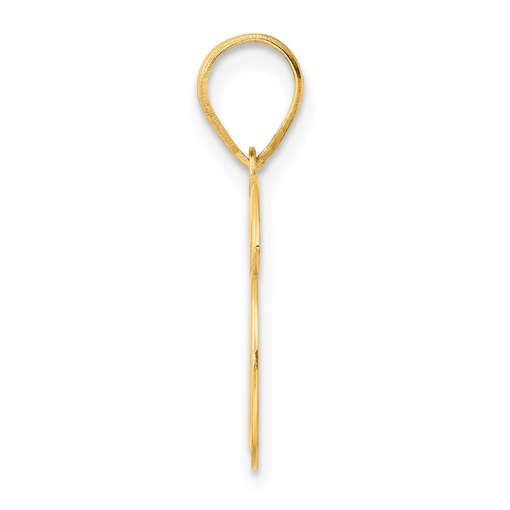 14k Yellow Gold Polished Number 36 Pendant