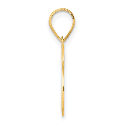 14k Yellow Gold Polished Number 36 Pendant