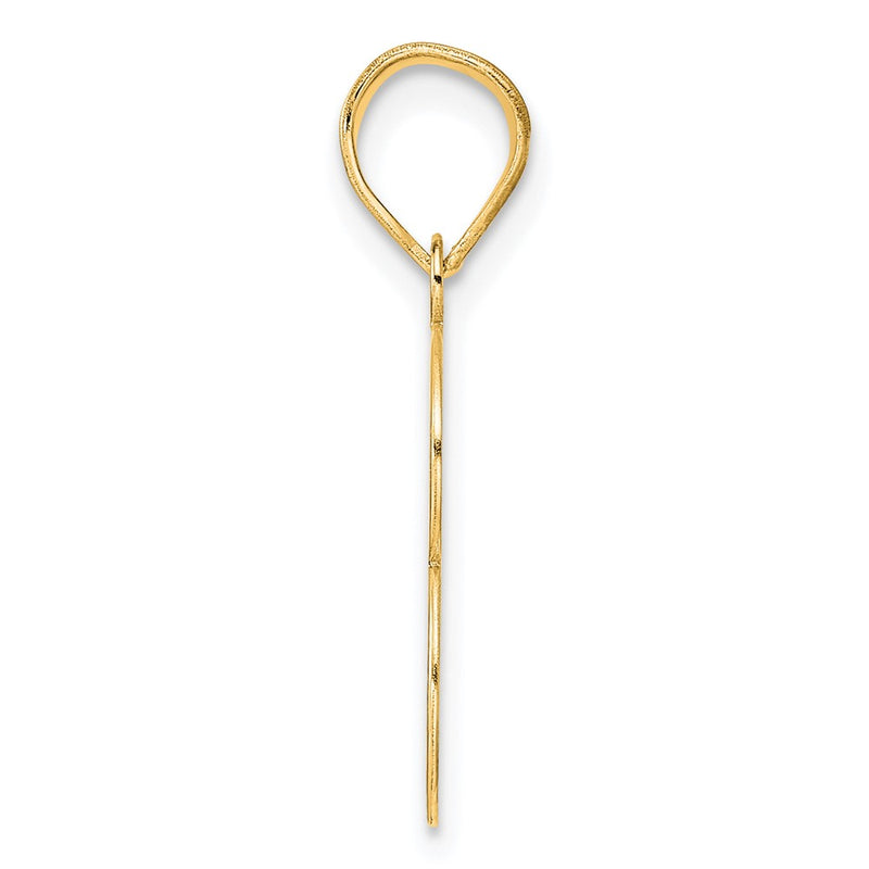 14k Yellow Gold Polished Number 53 Pendant