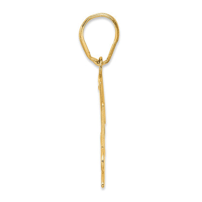 14k Yellow Gold Polished Number 54 Pendant