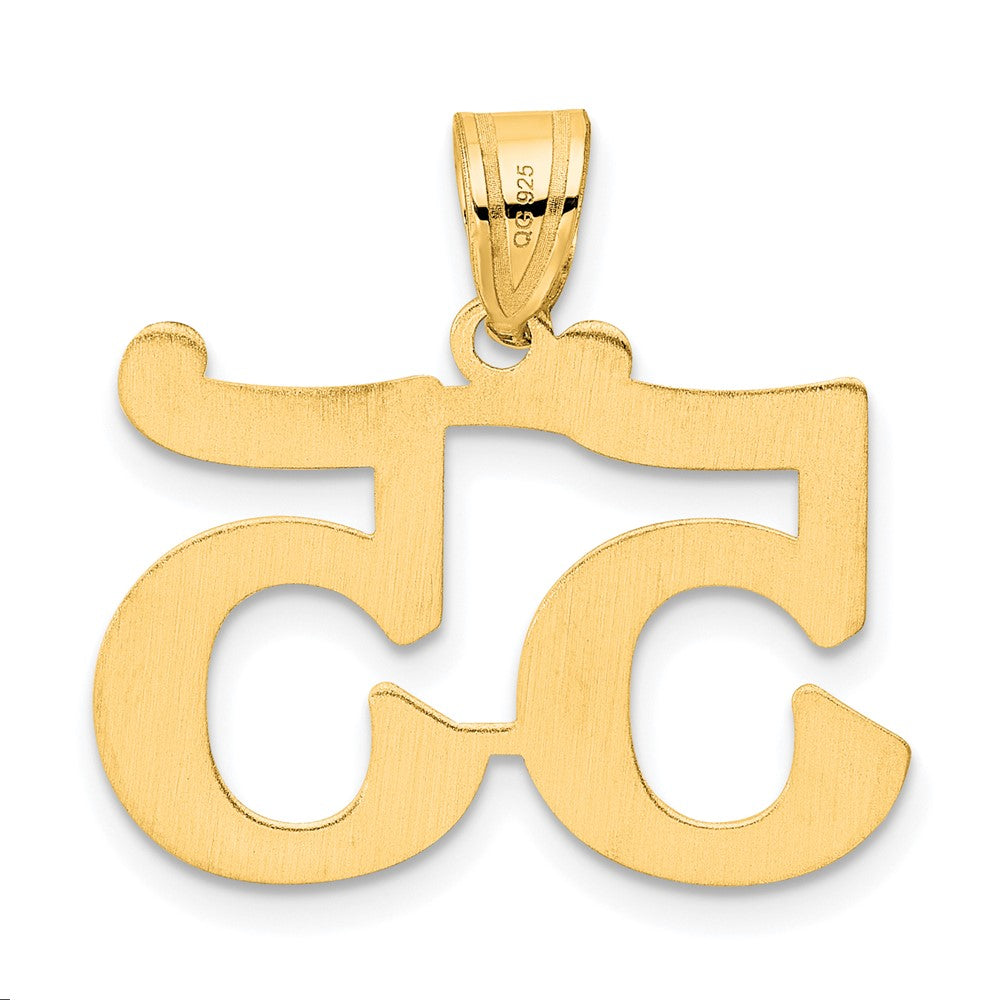 14k Yellow Gold Polished Number 55 Pendant