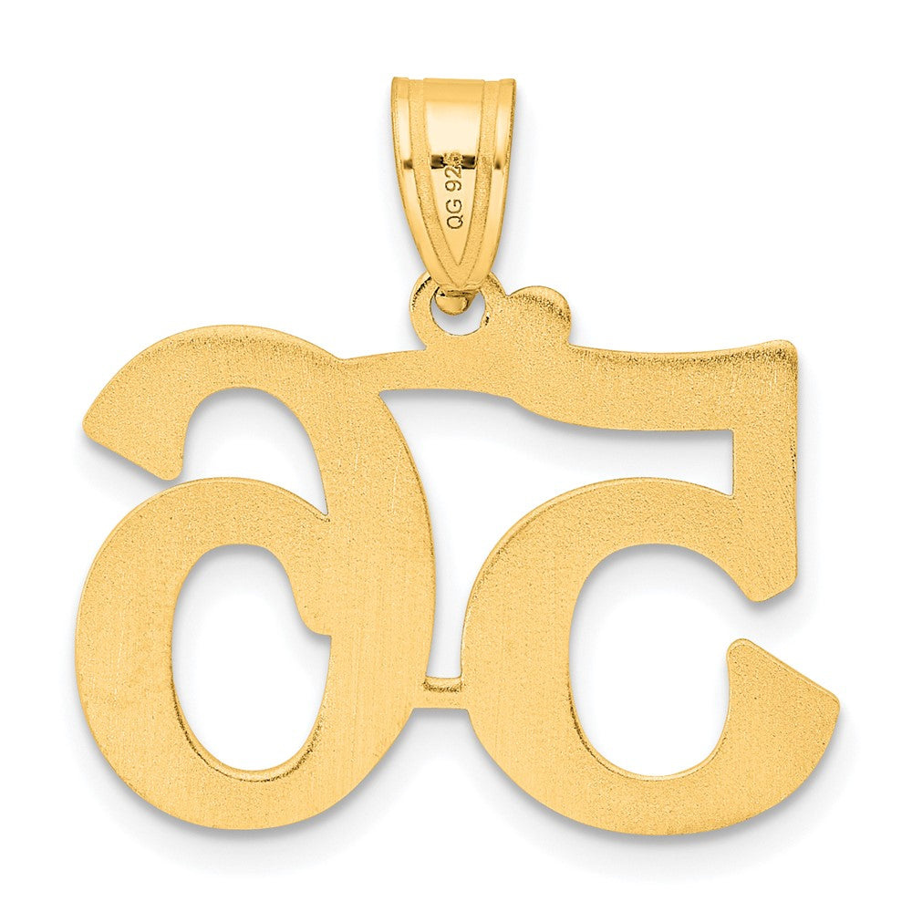 14k Yellow Gold Polished Number 56 Pendant