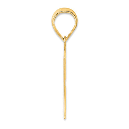 14k Yellow Gold Polished Number 57 Pendant