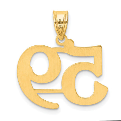14k Yellow Gold Polished Number 59 Pendant